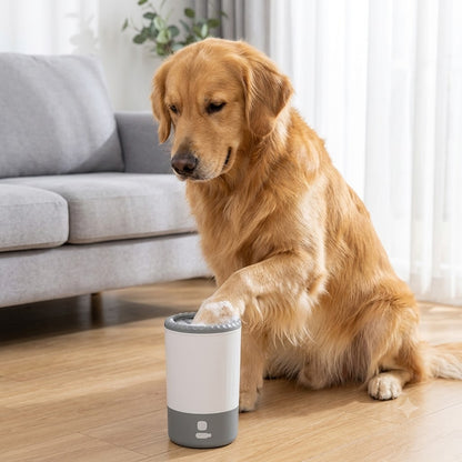 Automatic Dog Paw Cleaner — Spin & Clean in Seconds | Removable Bristles